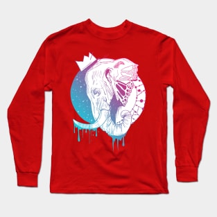 Dual Color Royal Elephant Long Sleeve T-Shirt